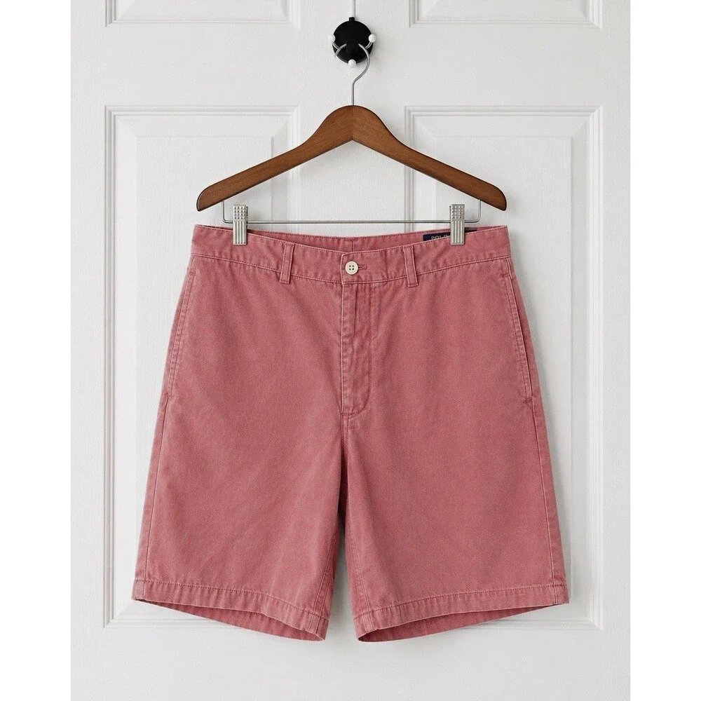 Vineyard Vines Men’s Salmon Cotton Twill Club Shorts Flat Front Pockets 1H0099